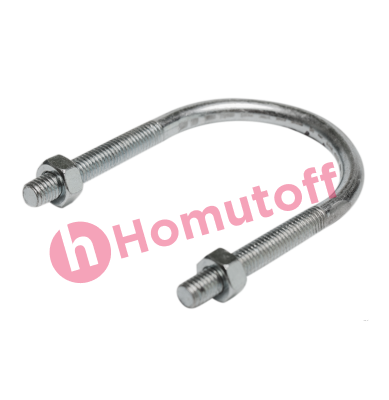 Хомут трубный сантехнический U-образная скоба (Россия) официальный сайт Homutoff